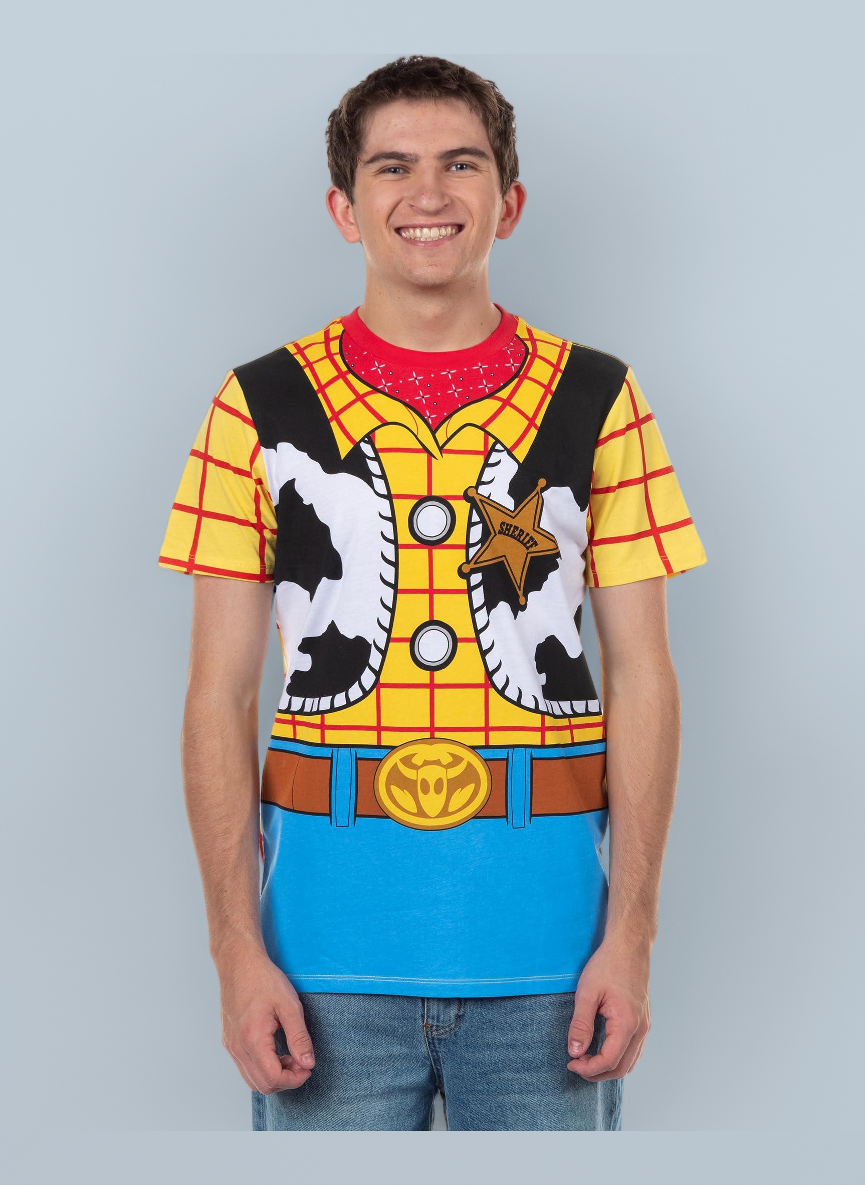 Amazon | Toy Story Sheriff Woody Cowboy Costume Adult T-Shirt